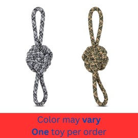 Bow Wow Camo Rope Dog Toy – Durable Rope Chew & Tug Toy – XL & Standard Sizes – Gentle on Teeth, Great for Dental Health & Interactive Play