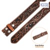 WERFORU Western Leather Belt Strap for Men Women Cowboy Western