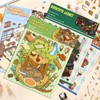 9 Pieces 3D Sticker Scenes etc. Miniature Room Sticker Book,