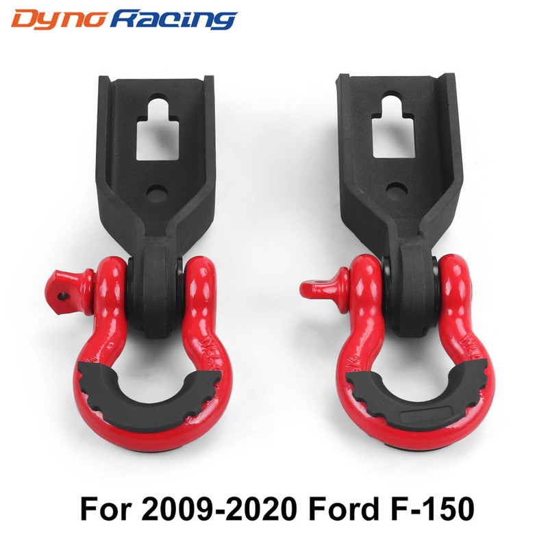 Dyno Racing Front Tow Hook Shackle Mount Kit Compatible with