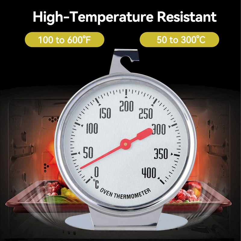 Electric Stove Thermometer Oven Thermometer for Gas Stove Stainless Steel