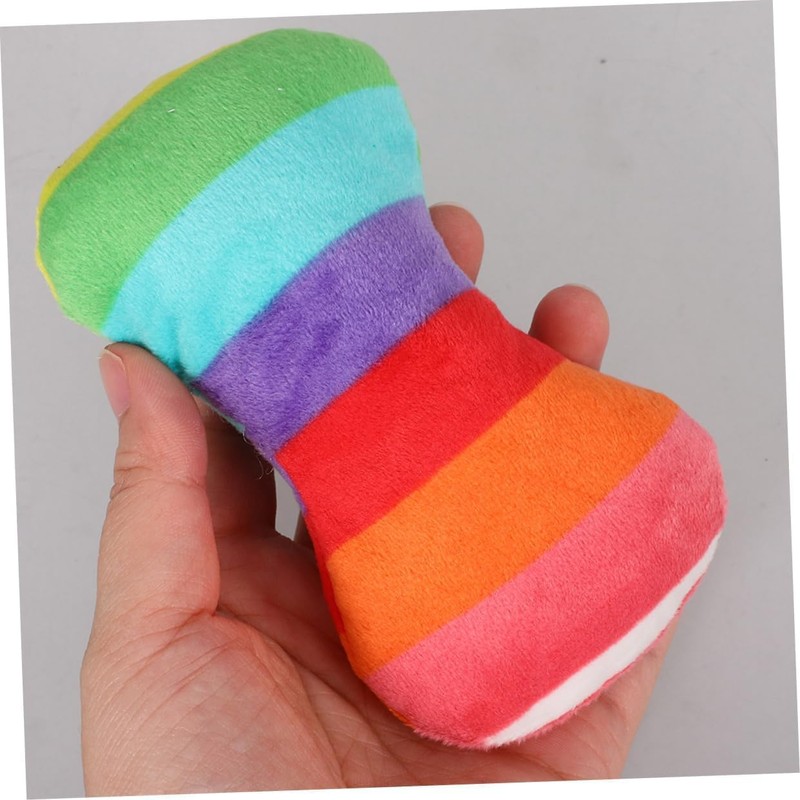 2Pcs Dog Plush Vocal Toy, Bone Shape, Pet Chewing Tools