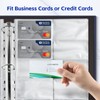BYSTER A4 Business Card Book, PU Leather Organizer with 30