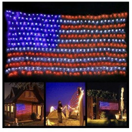 American Flag LED Lights Banner 6 Foot 450 BRIGHT New