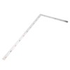 Oumefar Regla cuadrada de metal de acero inoxidable en forma