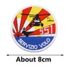 Pack of 2 Flight Service Italy Military Embroidered Patch Badge