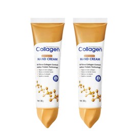 2PCS Anti-Aging Hand Cream With Collagen, Moisture Hand Cream For Cracked Hands Intensive Cracked Hands Repair Cream for Women Replenish Skin Moisturizes Ha-Nds For All Skin Types