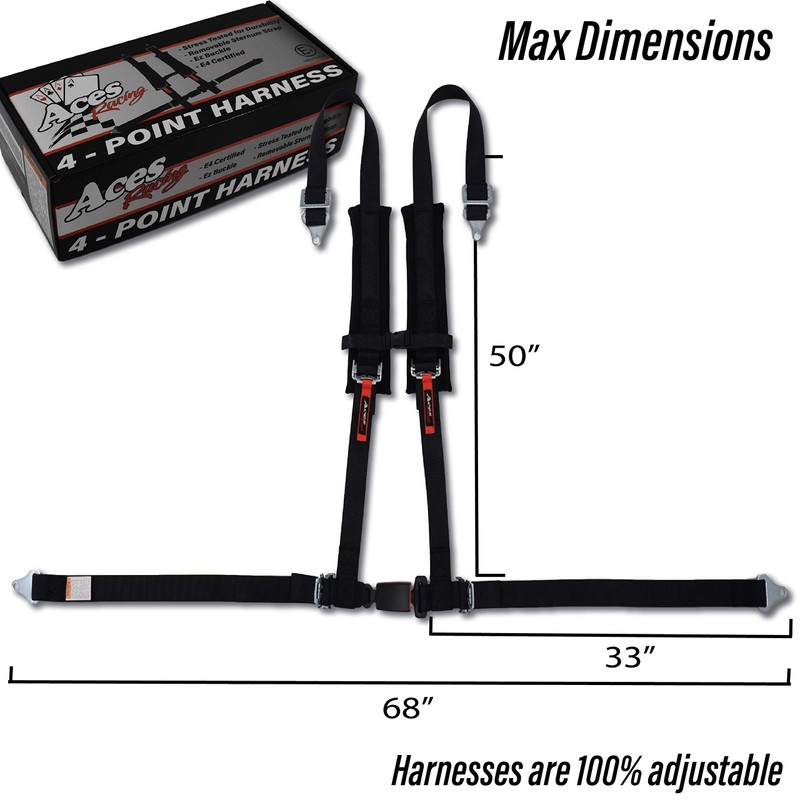 4 Point Harness Pair - with 2 Inch Padding -
