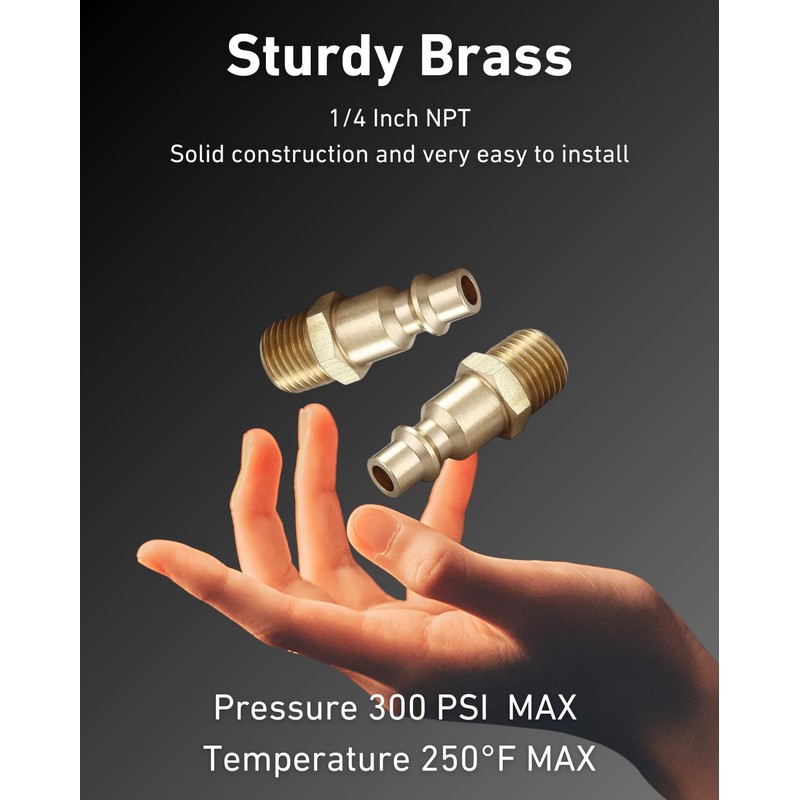 T TANYA HARDWARE Air Hose Fittings And Air Coupler Plug,