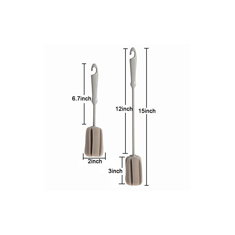 Brush Bottle 2 Pack 1 Long 1 Short Cleaning Brush