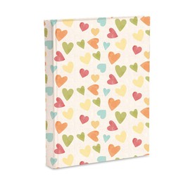 21 x 28 cm Photo Album with Pockets Hearts Design Holds 200 Photos 13 x 18 cm