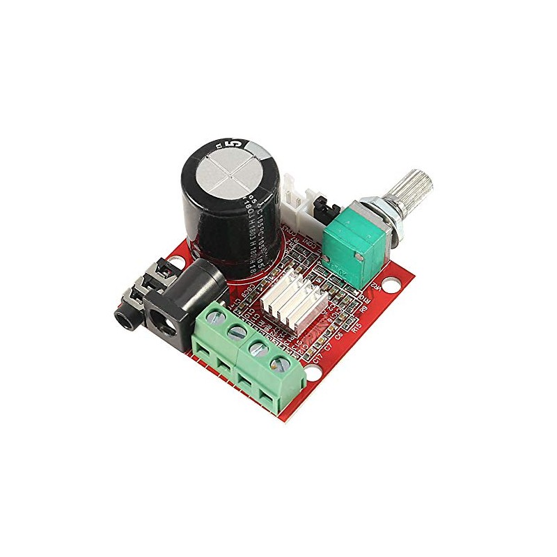 Hailege PAM8610 Mini Stereo Amp Audio Amplifier Board Digital Portable