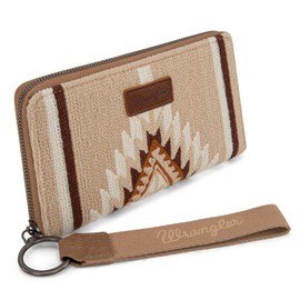 Montana West Wrangler Wristlet Wallet Western Wallets for Women Aztec Knitted Womens Wallet Large Capacity Ladies Wallet RFID Clutch Purse Credit Card Holder for Women