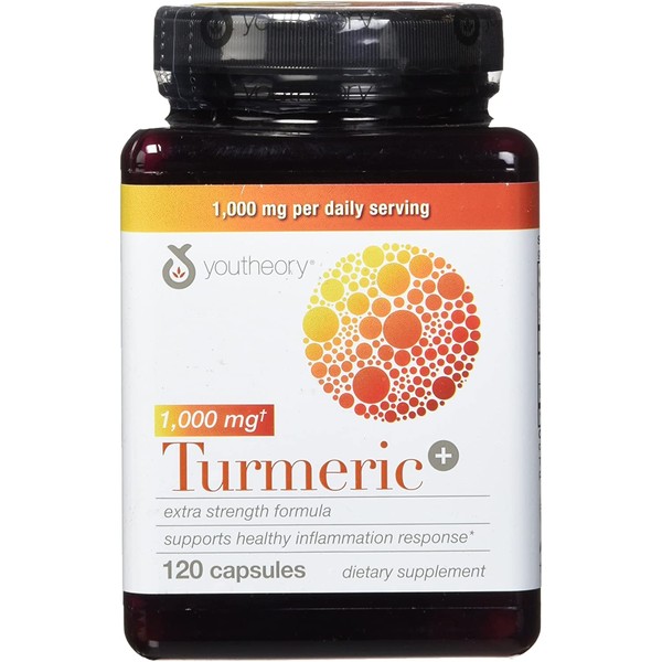 Youtheory Turmeric Extra Strength Formula Capsules 1,000 mg per Daily