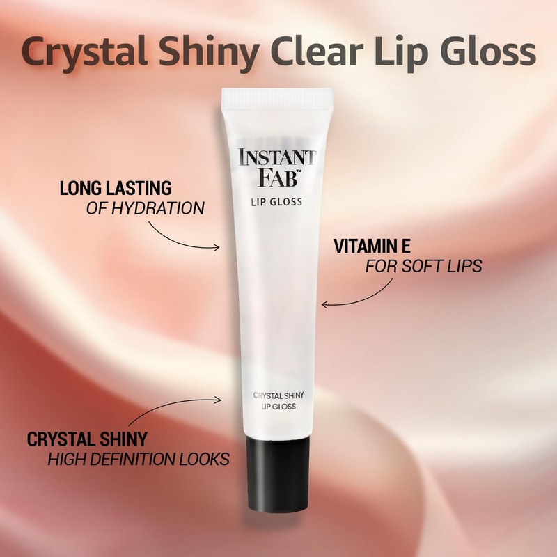 STUDIO LIMITED Instant Fab Crystal Shiny Clear Lip Gloss Value
