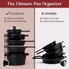 Cuisinel Pots and Pans Organizer - 15" Heavy Duty Skillet