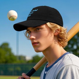 Clakllie Baseball Cap for Men Women Adjustable Dad Hat Moisture Wicking Cotton Hat Low Profile Golf Trucker Cap for Casual,BSAC2520-Black