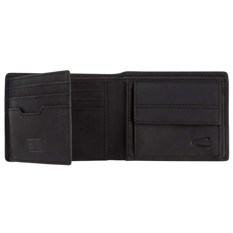 camel active Vietnam Coin Pouch, 11 cm, Black (Schwarz)