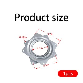 YOYEAH 1 x 4 inch swivel plate with thrust ball bearing, sturdy swivel fitting platform for turntable, TV, dining table and more