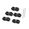 Partuto 1 Set An10 Universal Hose Separator Clamp - Aluminum