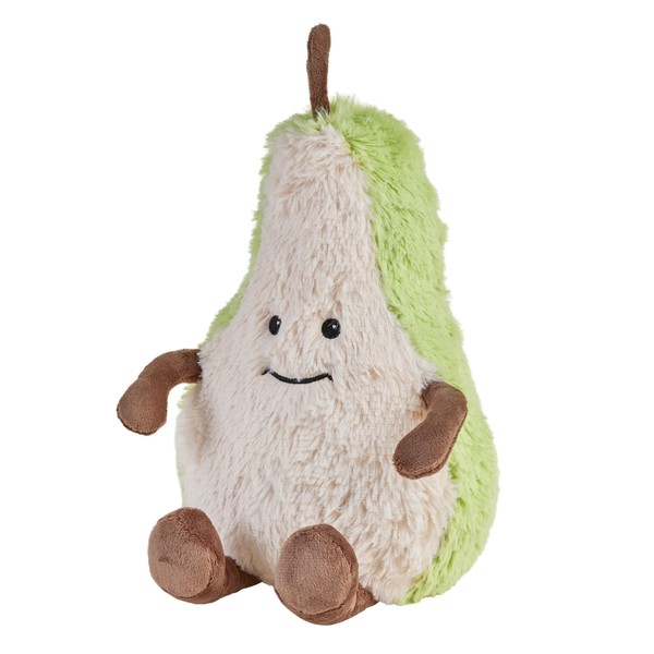 Warmies Plush Pear Microwavable Weighted Teddy with French Lavender Scent,