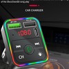 Bluetooth 5.0 FM Transmitter Hands Free Call USB 2.0 Music