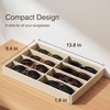 pickpiff Drawer Sunglass Organizer & Display Tray: 8 Grids Velvet