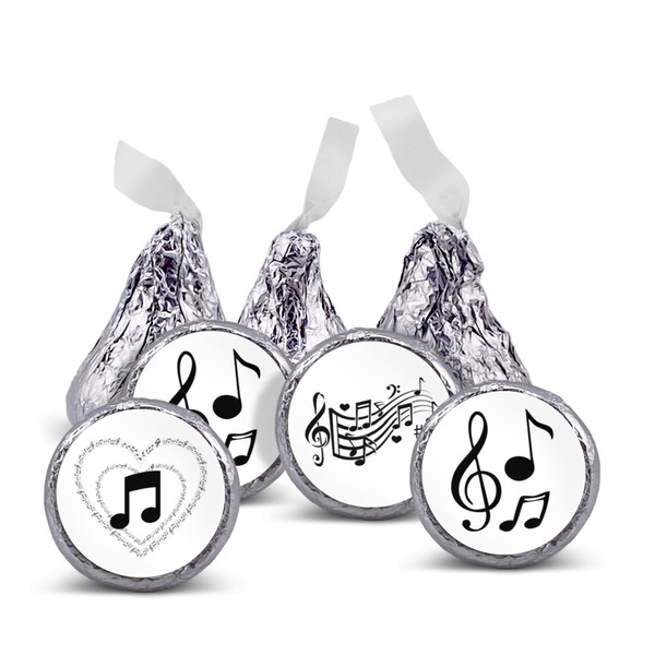 216 Music birthday party or baby shower favors stickers for