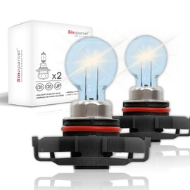 Sinoparcel 5202/PS24W Halogen Fog Light Bulb, 3800K High Performance Fog Replacement Lamp for Standard 12V 24W Bulb, Pack of 2
