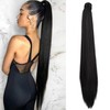 SEIKEA 35 Inch Clip in Ponytail Extension Wrap Around Long
