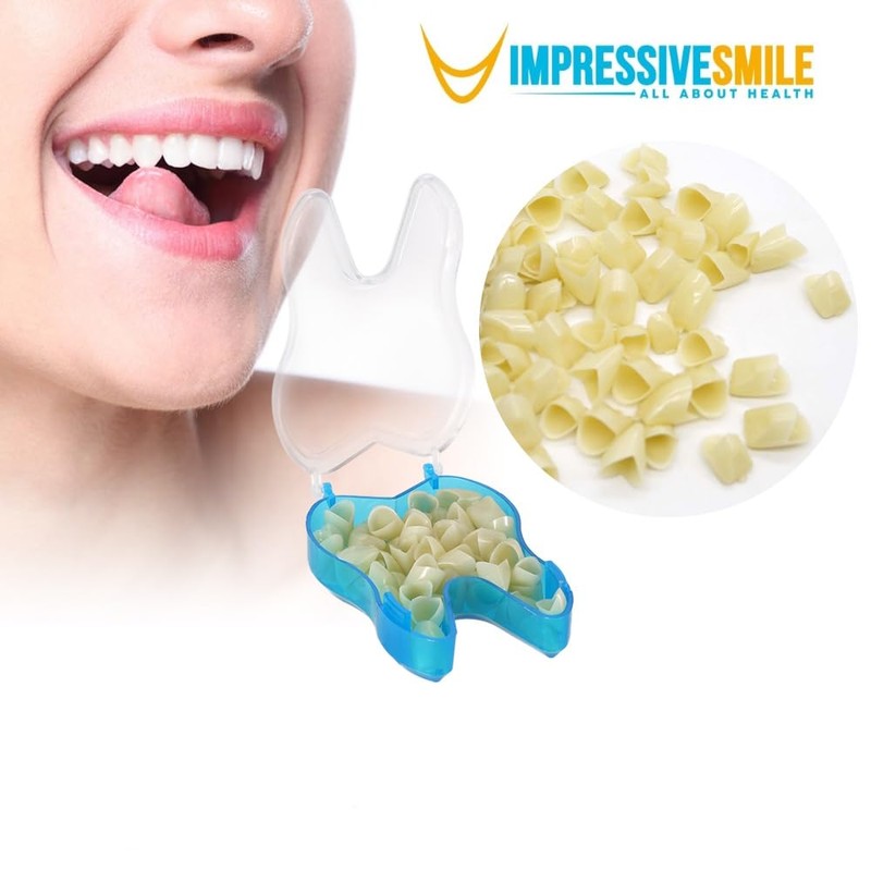 Mixed Sizes Dental Temporary Crown Kit Anteriors Box/50