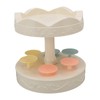 6 Trays 2 Tier Automatic Rotating Dessert Cupcake Display Table