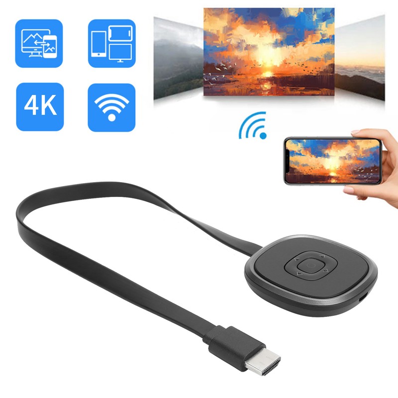 Wireless HDMI Display Adapter 2.4G/5G WiFi Dongle 4K HD Screen