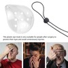 1 Pcs 9-Hole Plastic Eye Patches with 1 Elastic Rope,