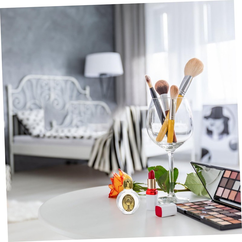 Mobestech Unique Religious 2pcs Decorative Holy Water Bottles Stylish Refillable