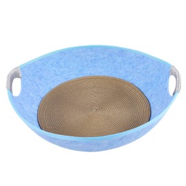 Four Seasons Universal Cat House Cat Litter Kennel SemiClosed Pet Nest Sleeping Bed(Blue )