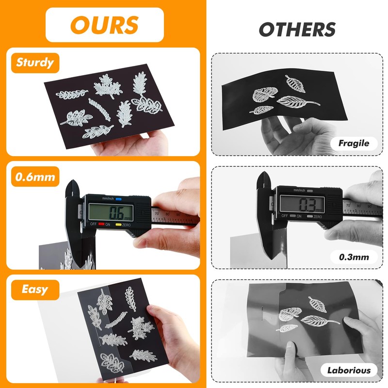 80 Pcs 6.5 x 9 Inch Magnetic Sheets for Dies