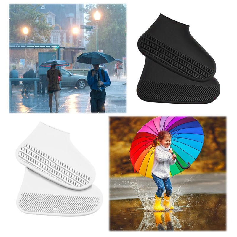4 Pairs of Overshoes, Shoe Covers for Men and Women,
