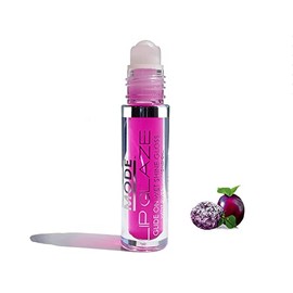 MODE Lip Glaze Flavored Lip Gloss SUGAR PLUM FAIRY Delicious Yummy Flavor, Roll On Sweet Wet Nourishing Shine, Hydrating Moisturizing Natural Skincare Fruit Oils, Made in NY USA