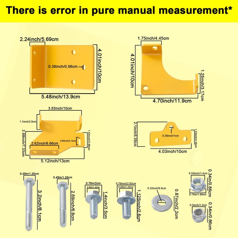MWEDP Zero Turn Mower 125255 Hydro Transmission Brackets Kit for