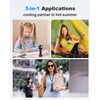 Coohea Mini Handheld Fan, Small Cute Design, 3 Powerful Speeds,