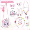 Halinuia Unicorn Bag Set for Girls, Gift with Handbag, Purse,