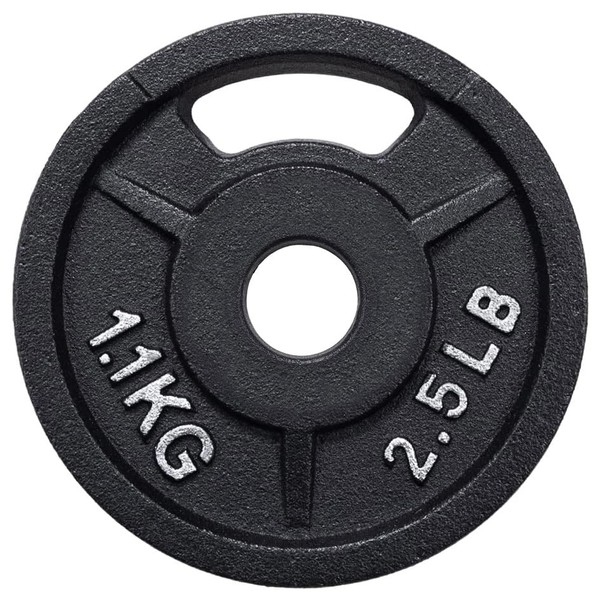 BalanceFrom Cast Iron Plate Weight Plate for Strength Training, Weightlifting