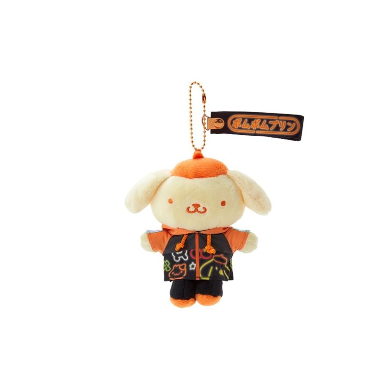 Sanrio 597091 Pom Pom Pudding Mascot Holder (Sanrio Vivid Neon)
