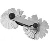 1pc Screw Thread Pitch Gauge of 52 Leaves 2pcs 60°+1pc