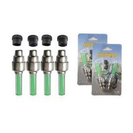 JRSHOME 4 Pack LED Bike Wheel Lights Amazing Decoration Lights for Bikes, Drum and Wheelchair(Green)