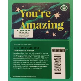 STARBUCKS CARD 2024 " YOU'RE AMAZING " BRAND NEW   GREAT PRICE