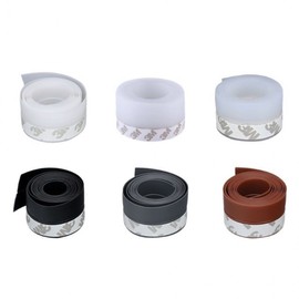 Window and Door Gap Weatherstrip Seal Bottom Translucent 45mm 4ea