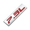 2Pc 7.3L Emblem Triple 3D Metal Badge Sticke for Hood