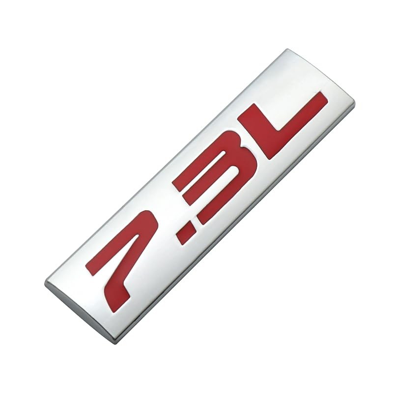 2Pc 7.3L Emblem Triple 3D Metal Badge Sticke for Hood